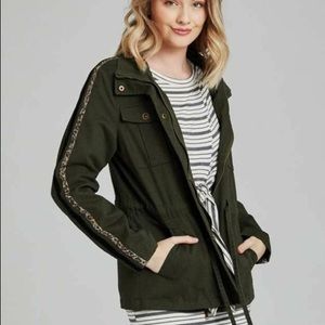 Altar'd State Drawstring Utility‎ Military Jacket Size Small